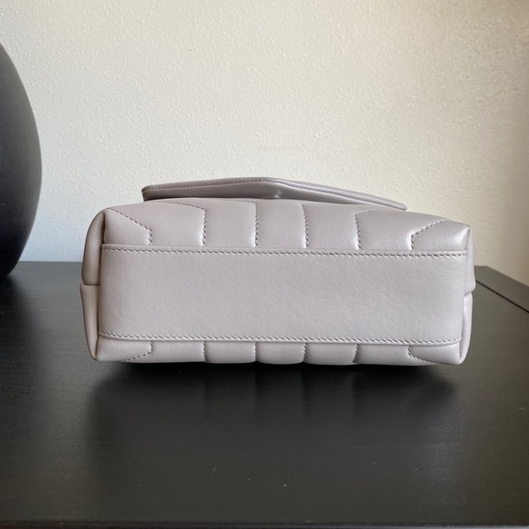 EUC Saint Laurent Toy Loulou Crossbody Bag Gray - Picture 8 of 16